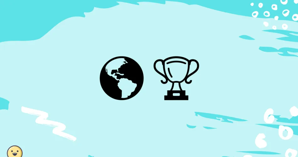 Globe Showing Americas And Trophy Emoji Meaning