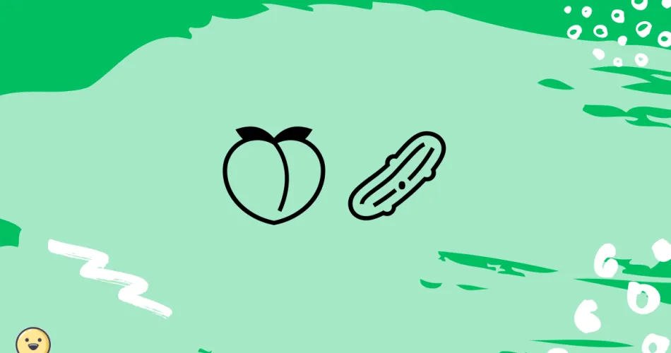 Peach And Cucumber Emoji Meaning