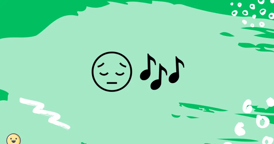 Pensive Face And Musical Notes Emoji Meaning