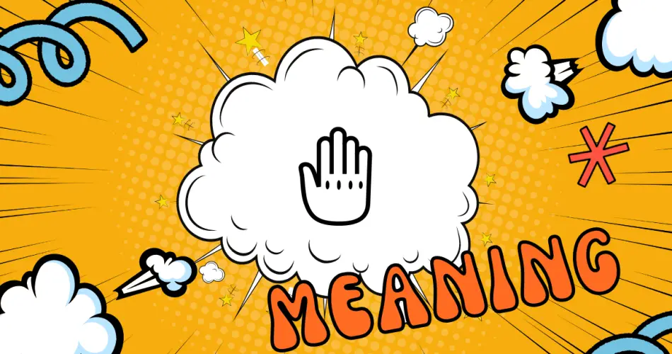 Raised Back Of Hand Emoji Meaning
