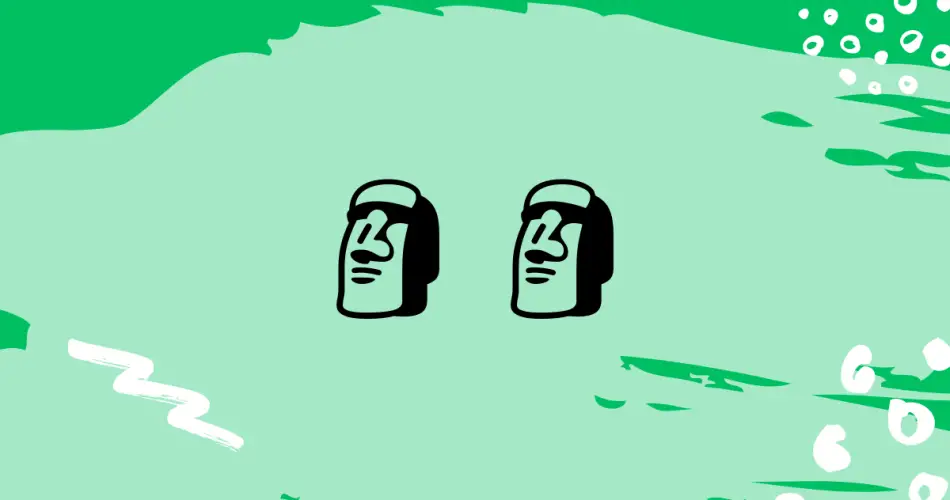 2 Moai Emoji Meaning