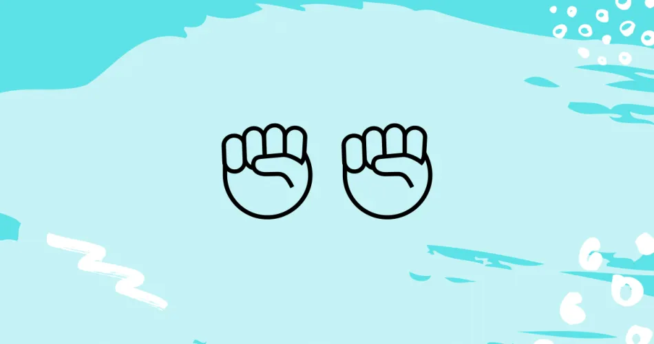 2 Raised Fist Emoji Meaning