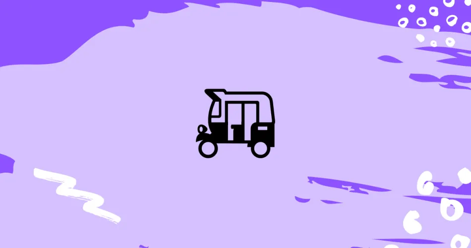 Auto Rickshaw Emoji Meaning