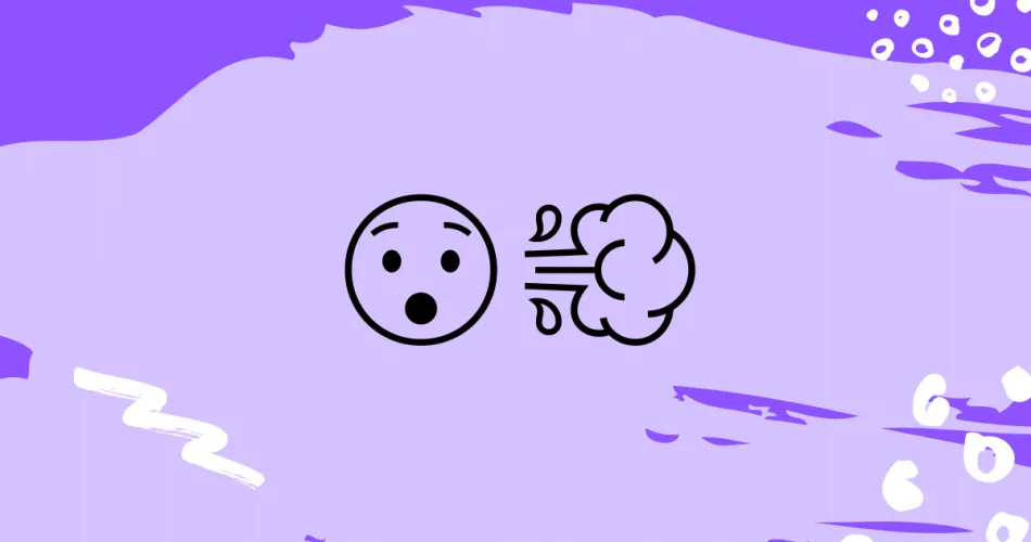 Hushed Face And Dashing Away Emoji Meaning