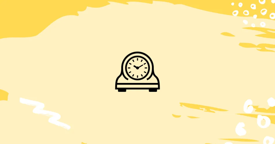 Mantelpiece Clock Emoji Meaning