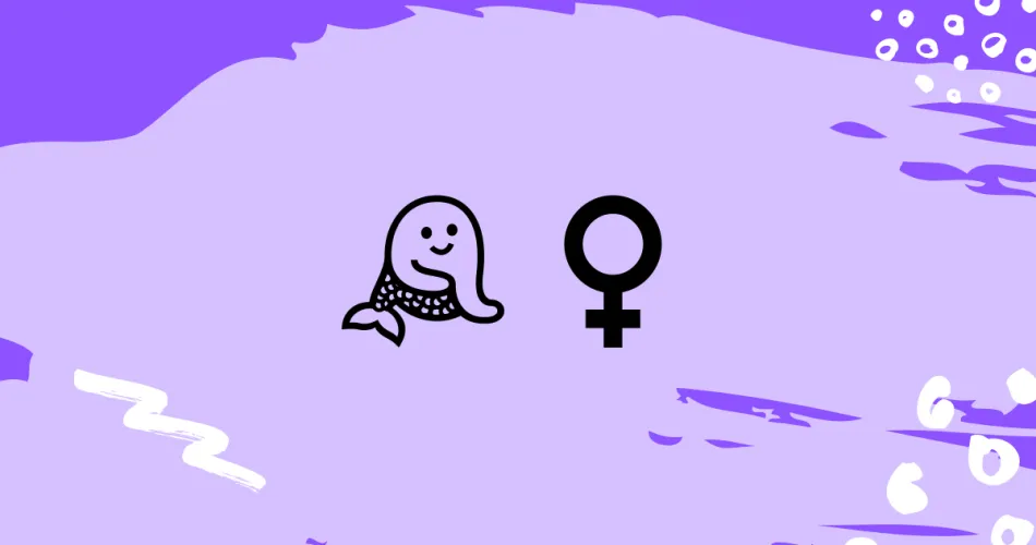 Merperson And Female Sign Emoji Meaning