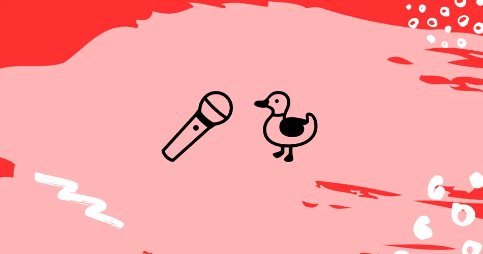 Microphone And Duck Emoji Meaning