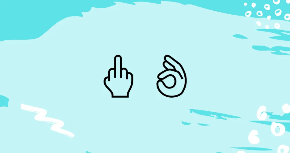 Middle Finger And Ok Hand Emoji Meaning