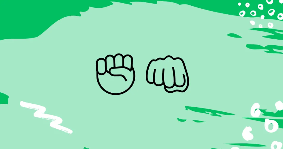 Raised Fist And Oncoming Fist Emoji Meaning