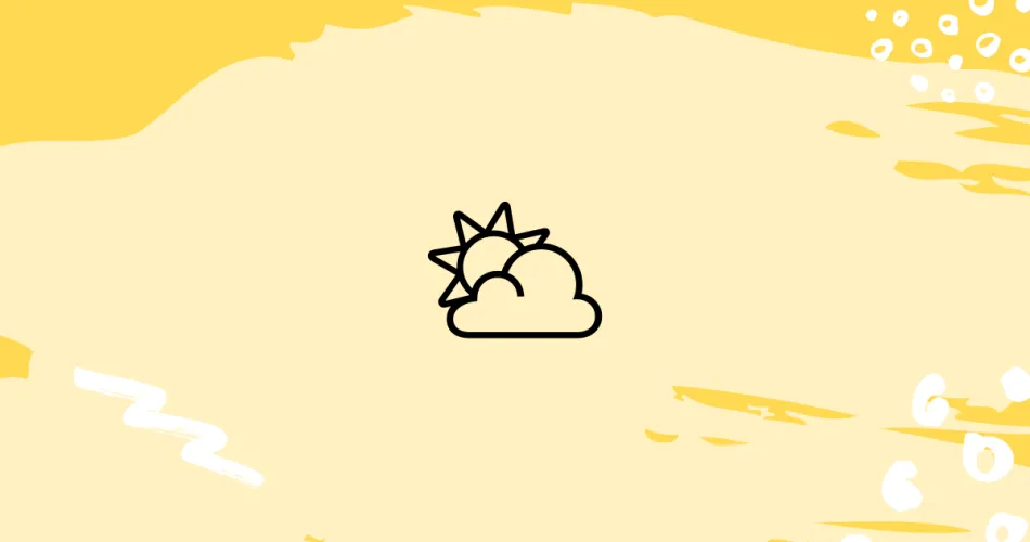 Sun Behind Cloud Emoji Meaning