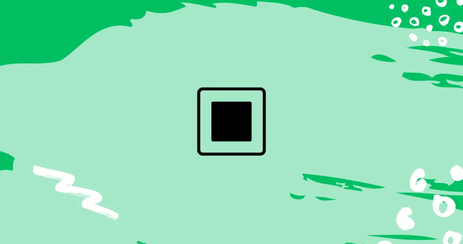 White Square Button Emoji Meaning